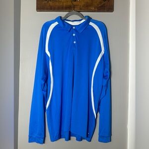 Adidas Climalite long sleeve polo, XL